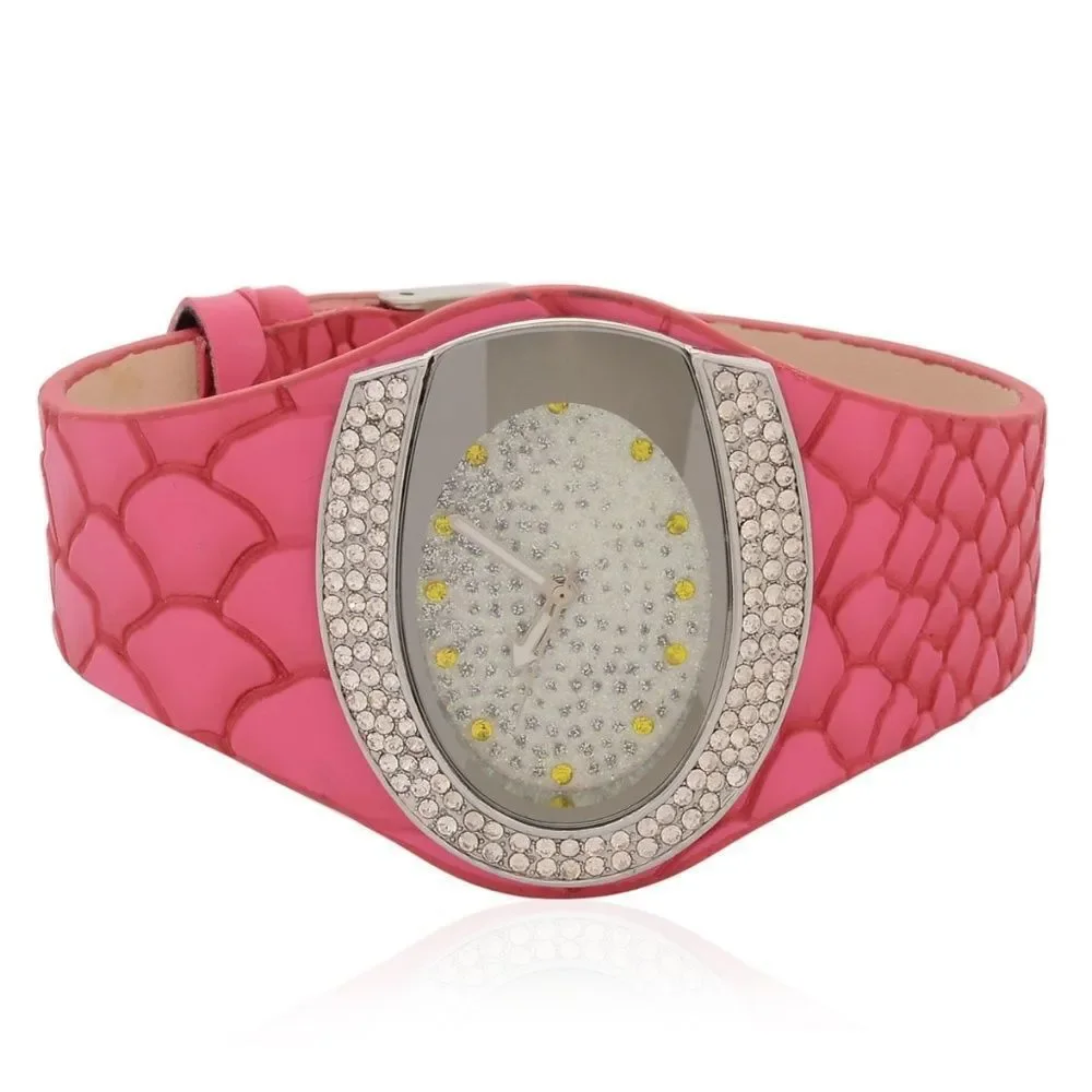 STRADA Watch Austrian Crystal Pink